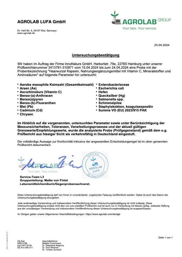 InnoNature Kapseln Haarwurzel Kapseln