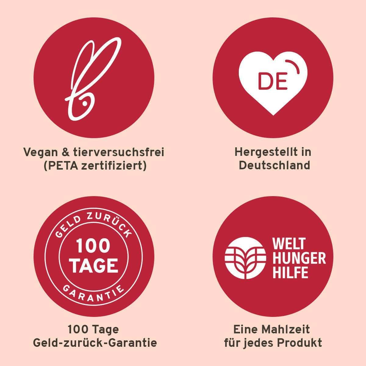 InnoNature Pakete 1x Veganer Protein Mix Vanille, 1x Happy Berry, 1x gratis Messlöffel Shake-Paket (Copy)
