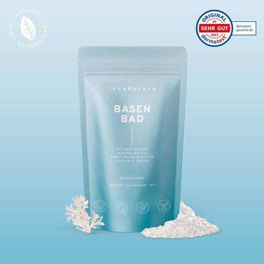 InnoNature Bad Basenbad mit Sango Meereskoralle + Rügener Kreide