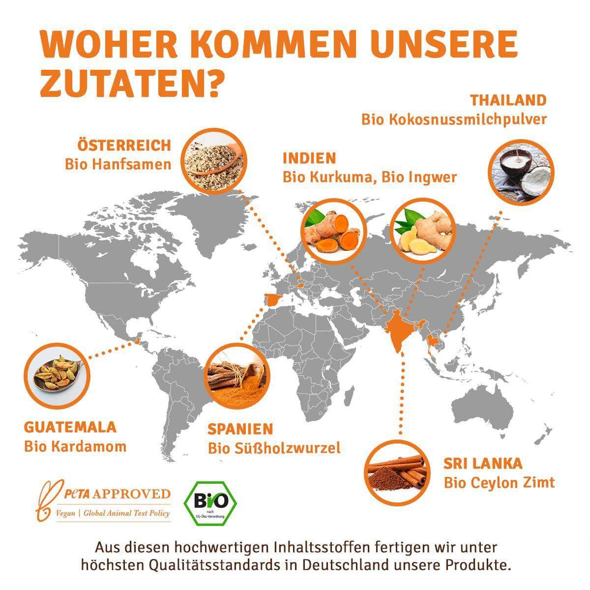 InnoNature Getränkepulver 18g Mini Bio Kurkuma Latte