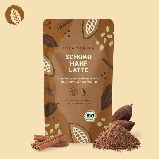 InnoNature Getränkepulver Bio Schoko Hanf Latte