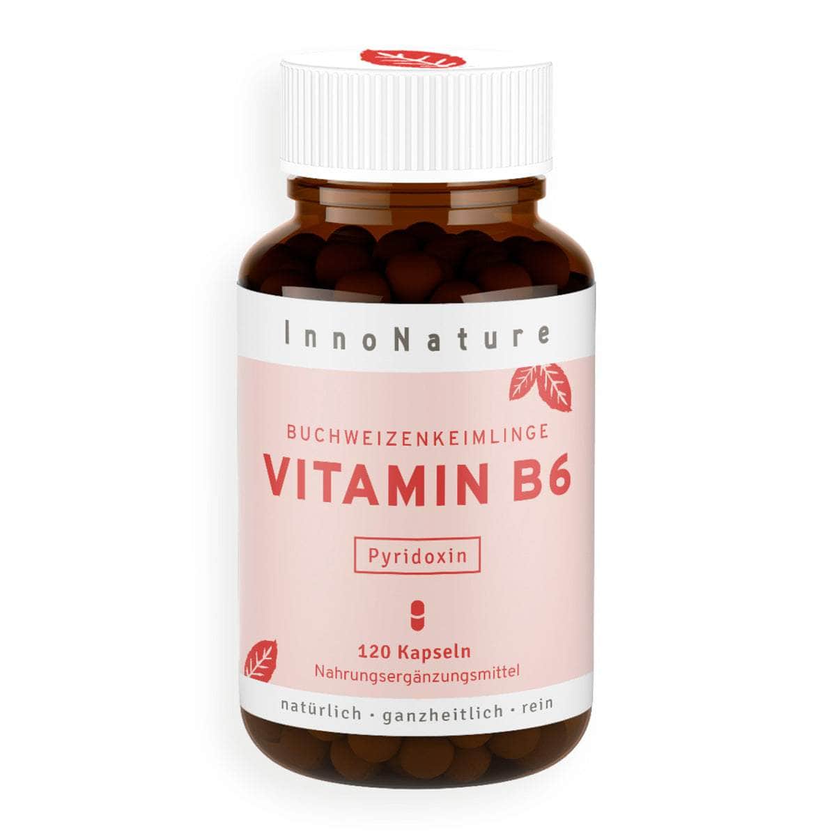 InnoNature Kapseln 1x 120 Kapseln Vitamin B6 Kapseln: Buchweizen Keimlinge