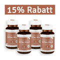 InnoNature Kapseln 4x Monatsvorrat (4x90 Kapseln) Bio Vital* Pilz Kapseln: Reishi, Chaga, Shiitake und Acerola