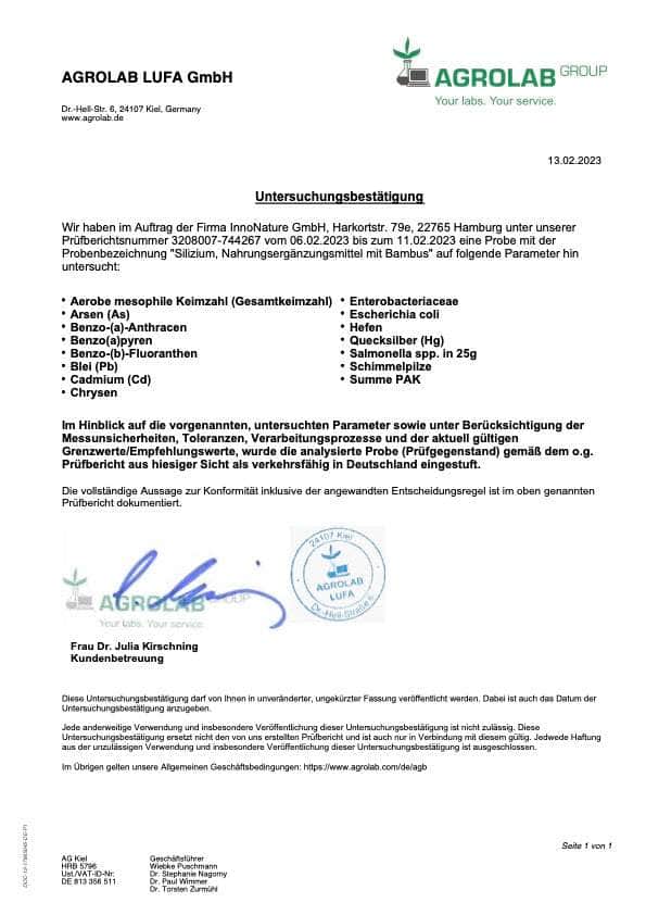 InnoNature Kapseln Bambus: Silizium Kapseln