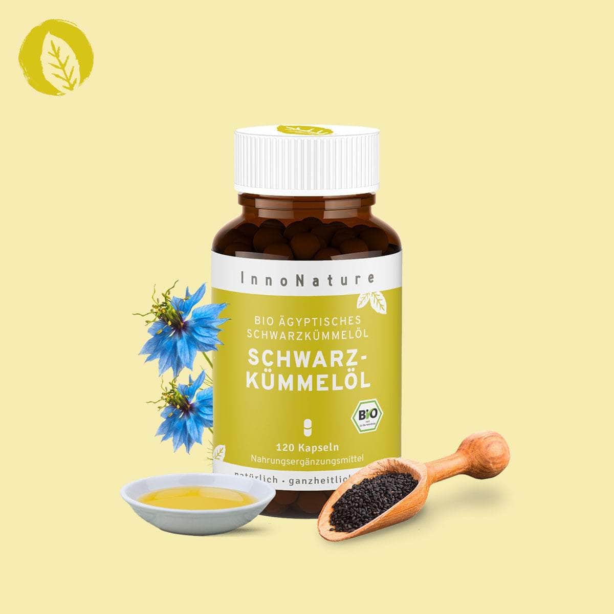 InnoNature Kapseln Bio Schwarzkümmelöl Kapseln