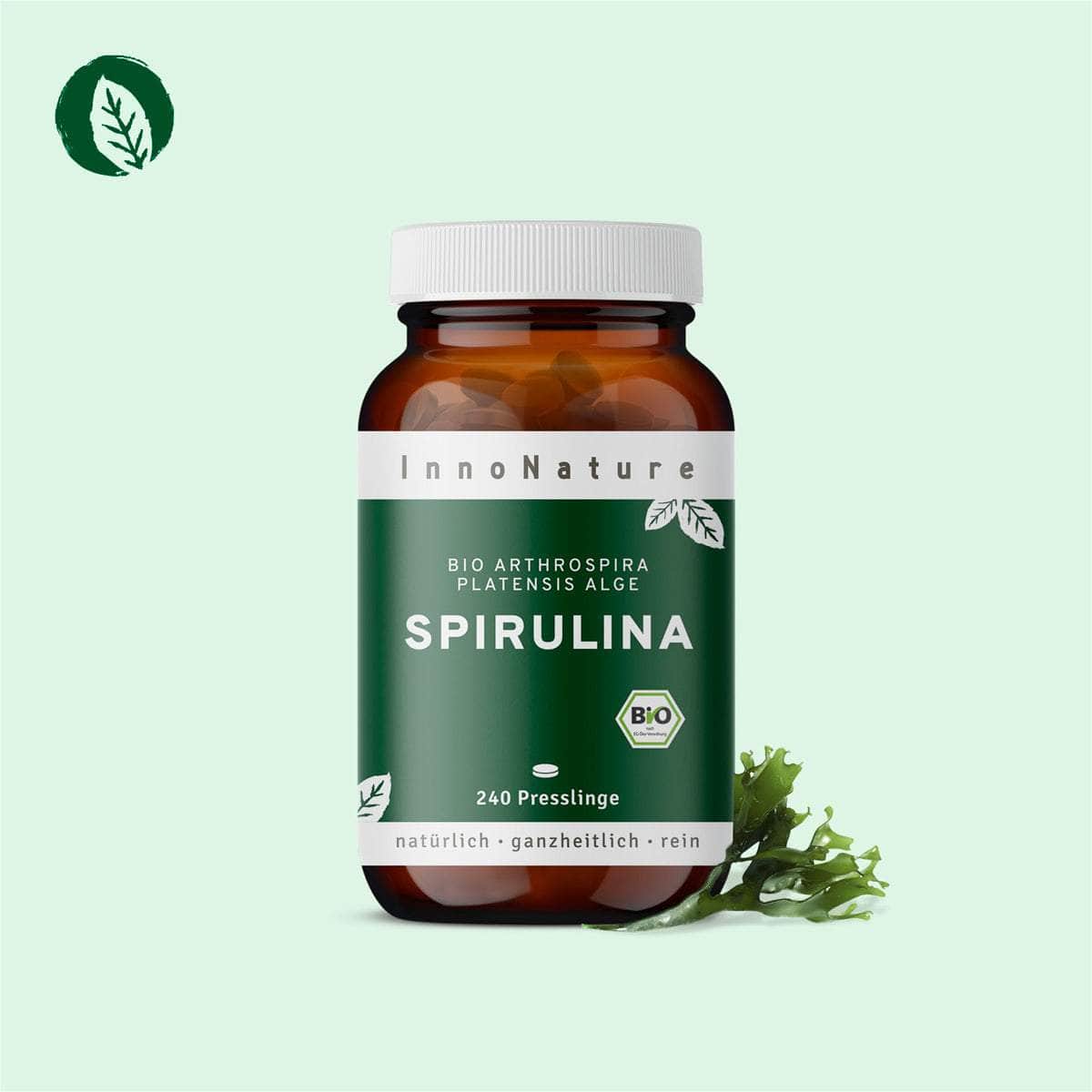 InnoNature Kapseln Bio Spirulina Presslinge