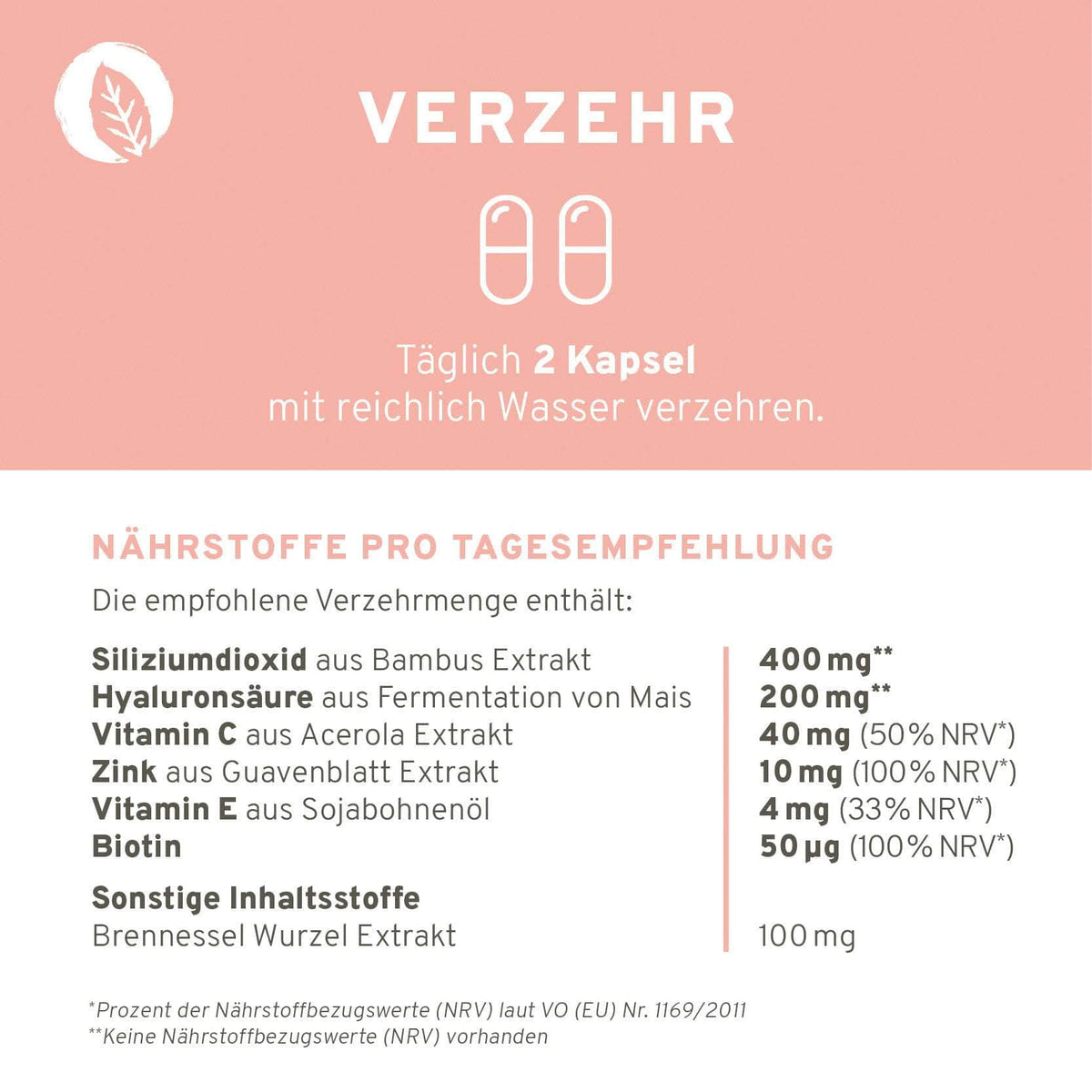 InnoNature Kapseln Haut-Haare-Nägel Kapseln