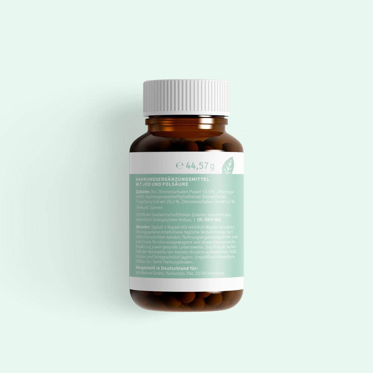 InnoNature Kapseln Kelp + Spinat: Natürliche Jod + Folsäure Kapseln
