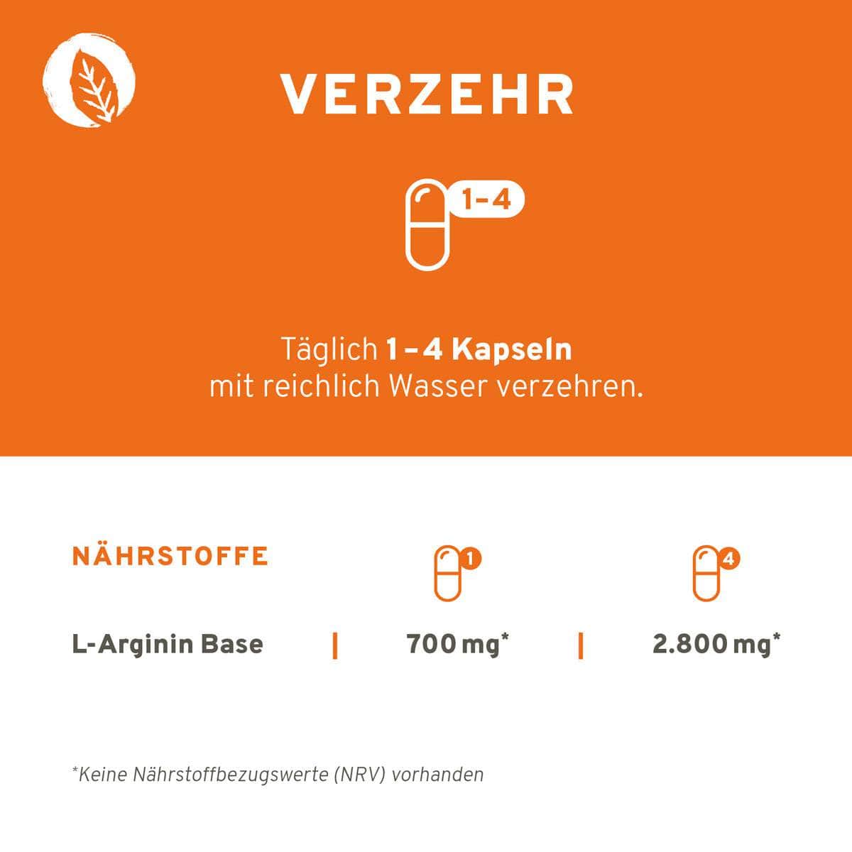 InnoNature Kapseln L-Arginin Kapseln