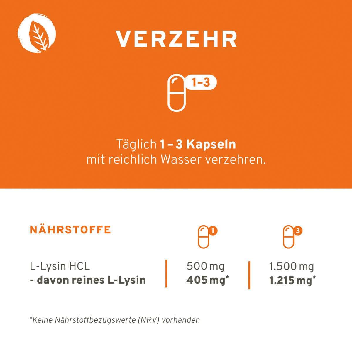 InnoNature Kapseln L-Lysin Kapseln