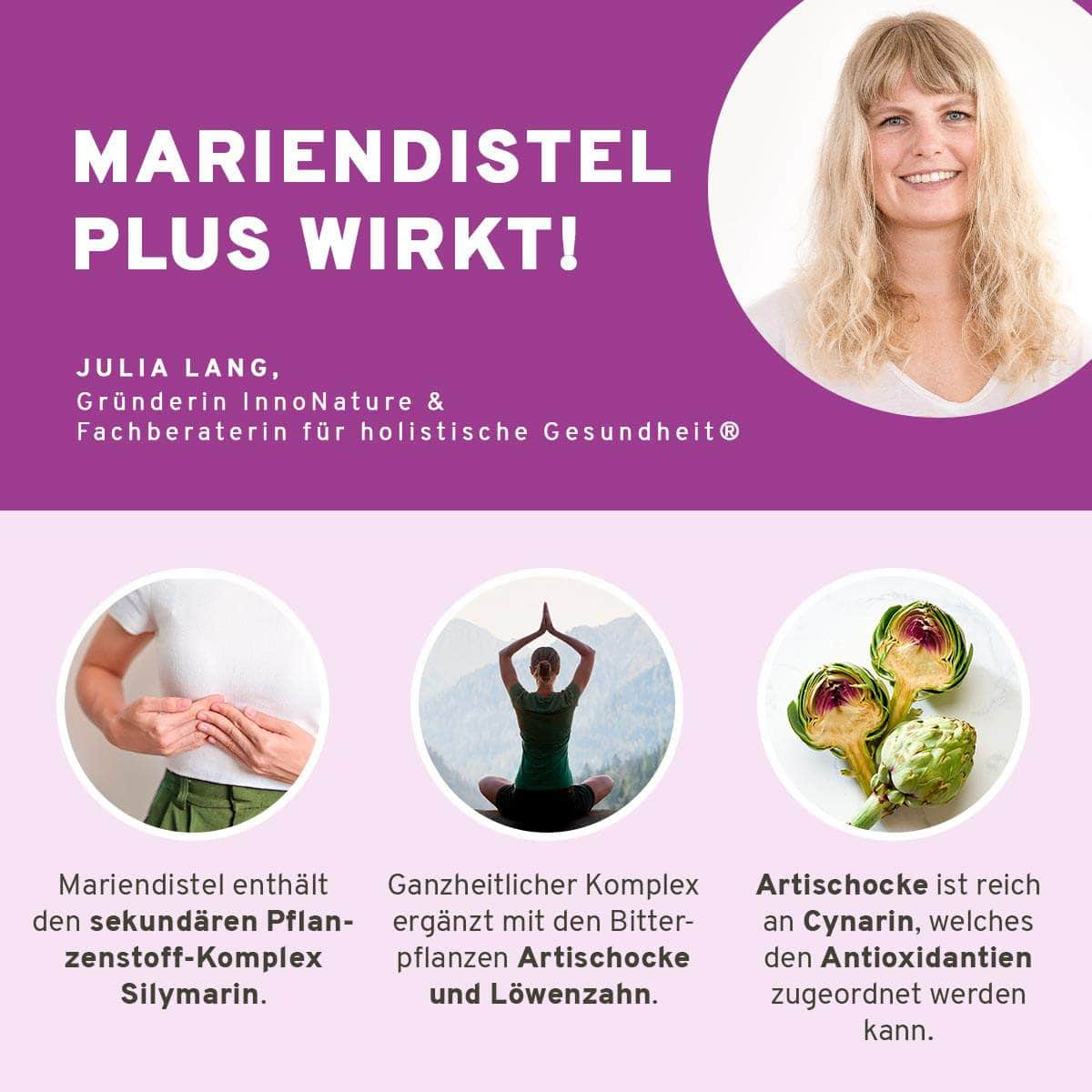 InnoNature Kapseln Mariendistel Plus Kapseln