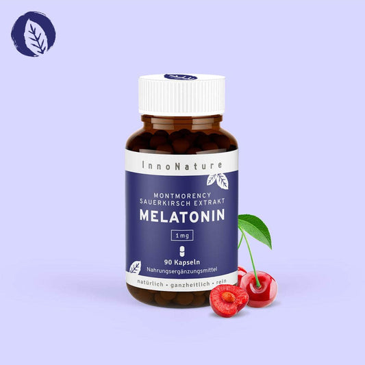 InnoNature Kapseln Melatonin Kapseln: Montmorency Sauerkirsche
