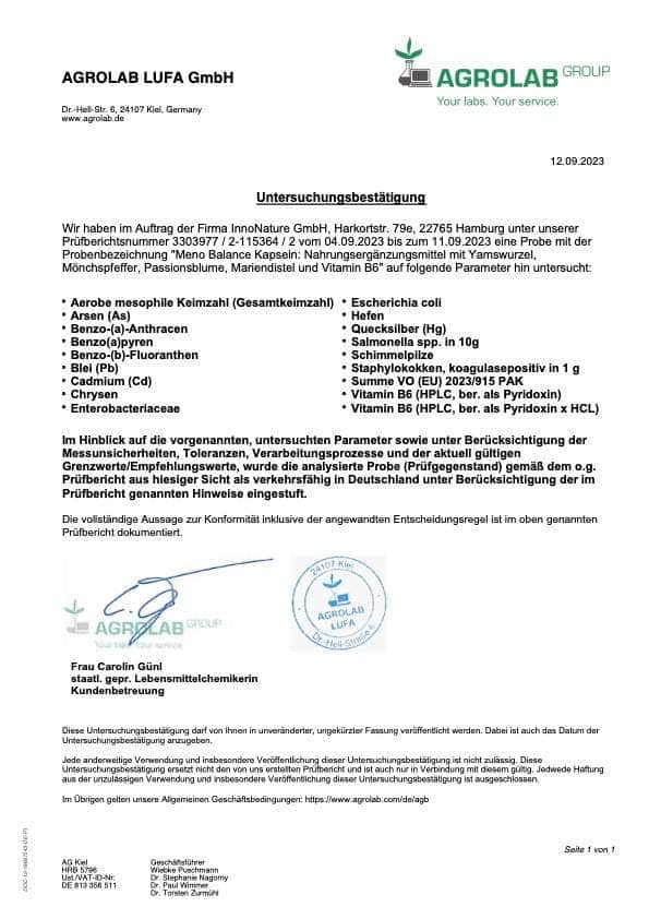 InnoNature Kapseln Meno Balance Kapseln