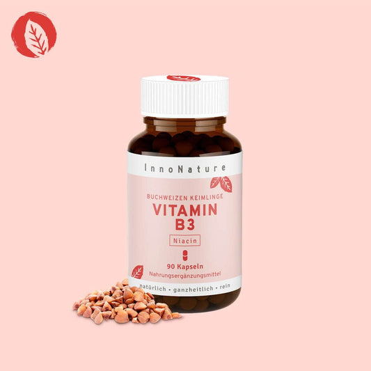 InnoNature Kapseln Vitamin B3 Kapseln: Buchweizen Keimlinge
