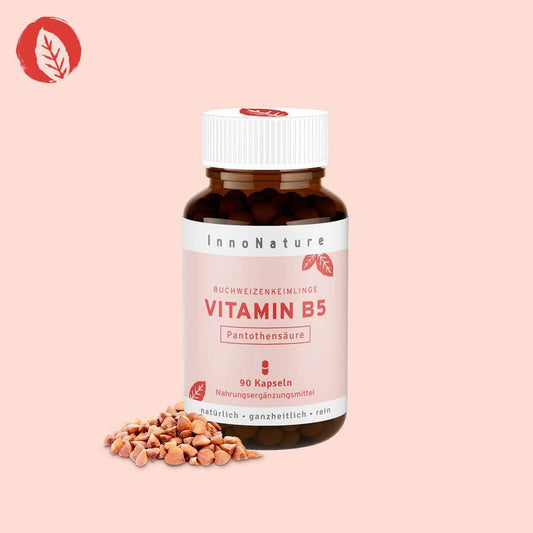 InnoNature Kapseln Vitamin B5 Kapseln: Buchweizen Keimlinge