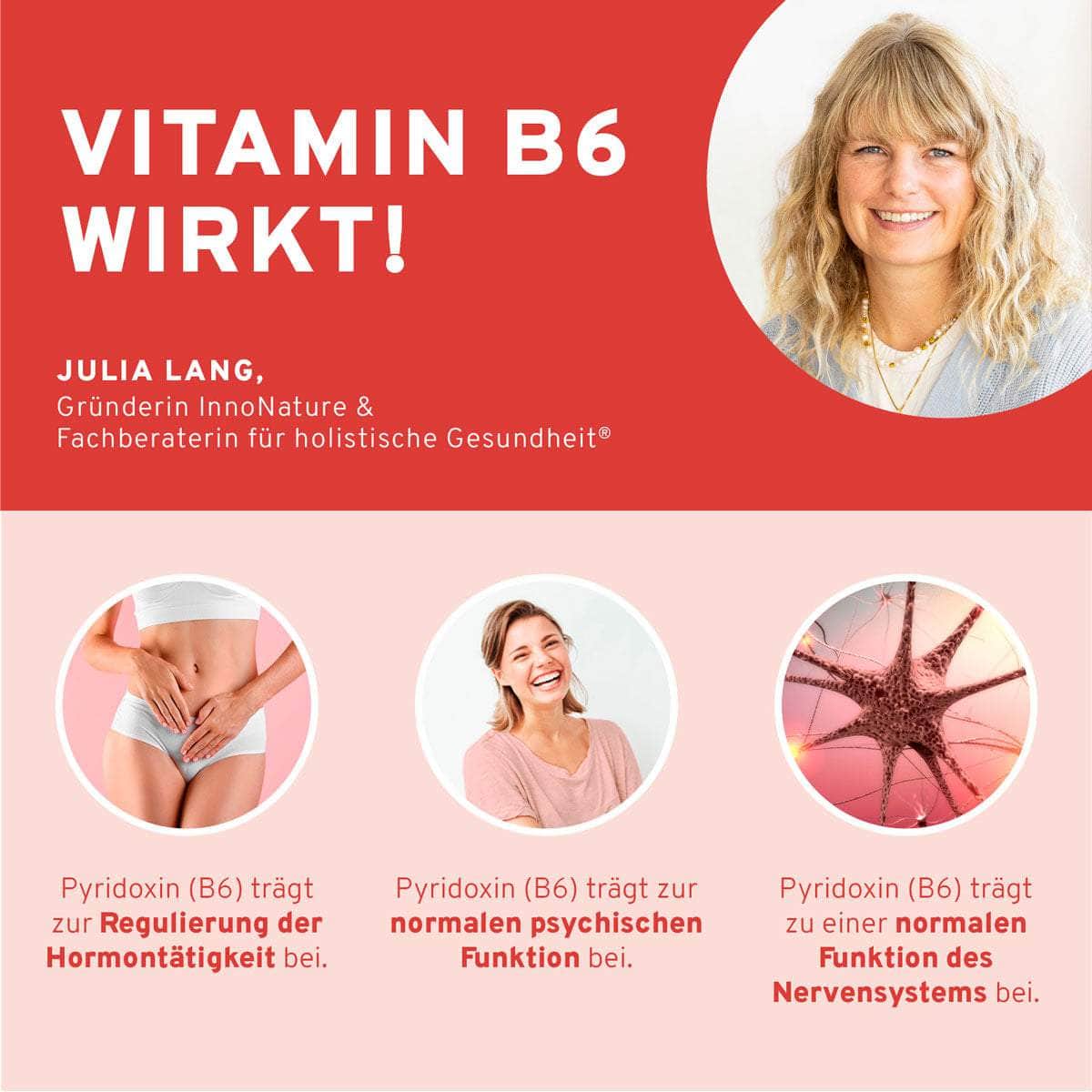 InnoNature Kapseln Vitamin B6 Kapseln: Buchweizen Keimlinge