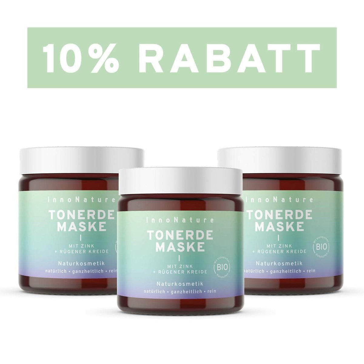 InnoNature Maske 3x60ml Tonerde Maske