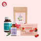 InnoNature Pakete 1x Menstru® Chocbar 6er Box; 1x Frauentee; 1x Magnesium; 1x Mönchspfeffer Zyklus-Wohlfühl-Paket
