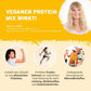 InnoNature Pakete 1x Veganer Protein Mix Vanille, 1x Happy Berry, 1x gratis Messlöffel Shake-Paket (Copy)