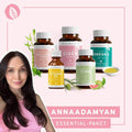 InnoNature Pakete 1x Vorrat (1x Eisen Kapseln, 1x Haut-Haare-Nägel Kapseln, 1x Zink Kapseln, 1x Vitamin D3 Tropfen, 1x Omega 3 Kapseln) annaadamyan-Essentials-Paket