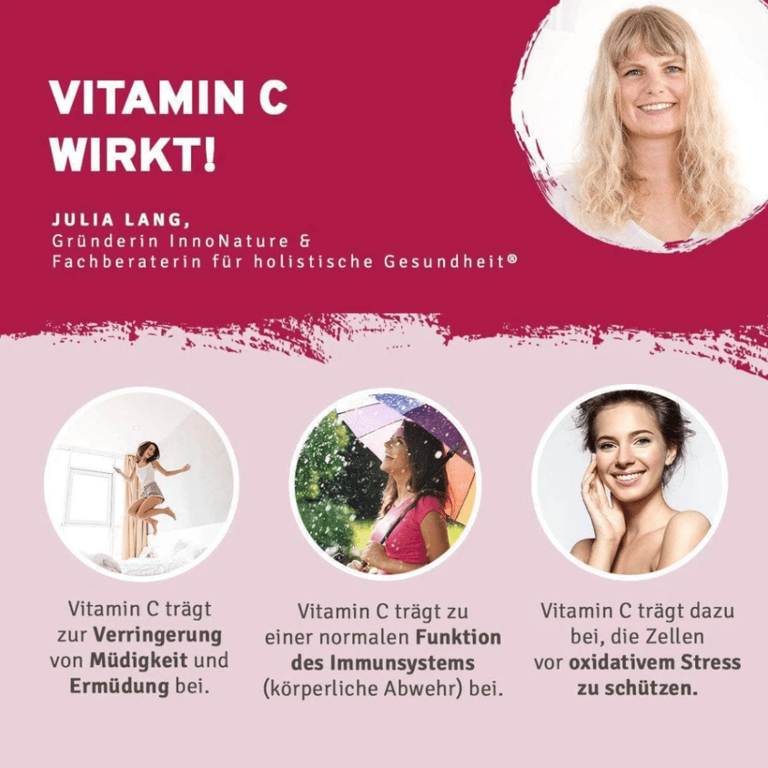 InnoNature Pakete 1x Vorrat (1x Haut Haare Nägel, 1x Vitamin C, 1x Kurkuma Gerstengras, 1X Face Oil, 1x Deocreme, 1x Lip Balm) Beauty Inside Out Paket