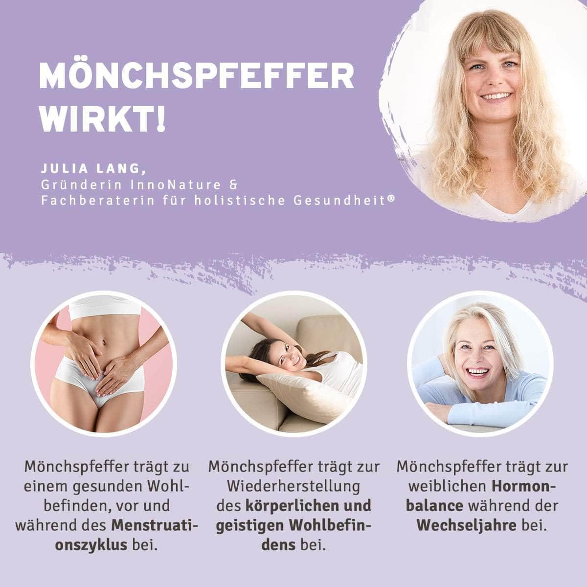 InnoNature Pakete 1x Vorrat (1x Maca, 1x Mönchspfeffer). Zyklus-Set