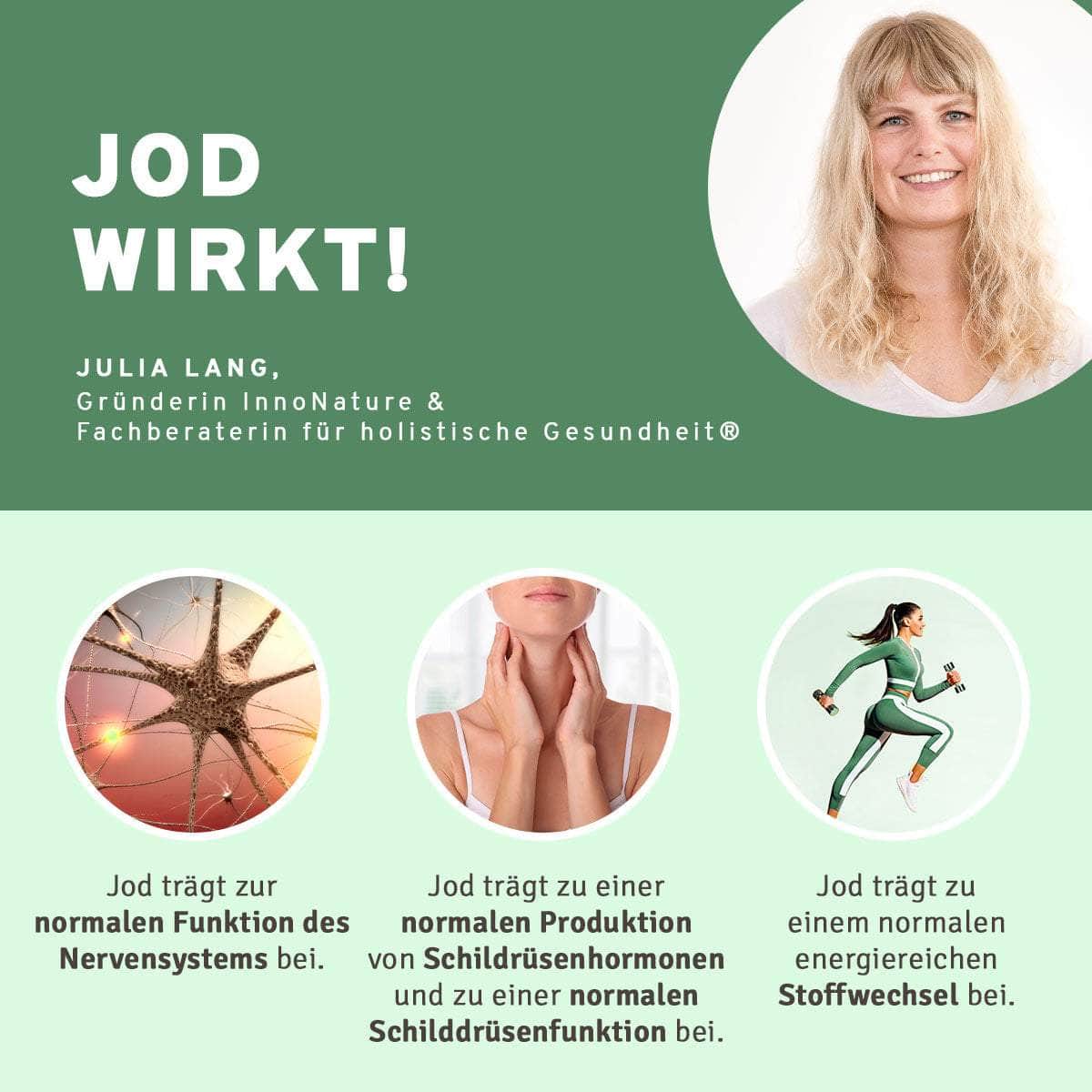 InnoNature Pakete 1x Vorrat (1x Omega 3 Kapseln, 1x Bockshornklee, 1x Vitamin B Komplex, 1x Vitamin D3, 1x Jod) Stillzeit-Paket