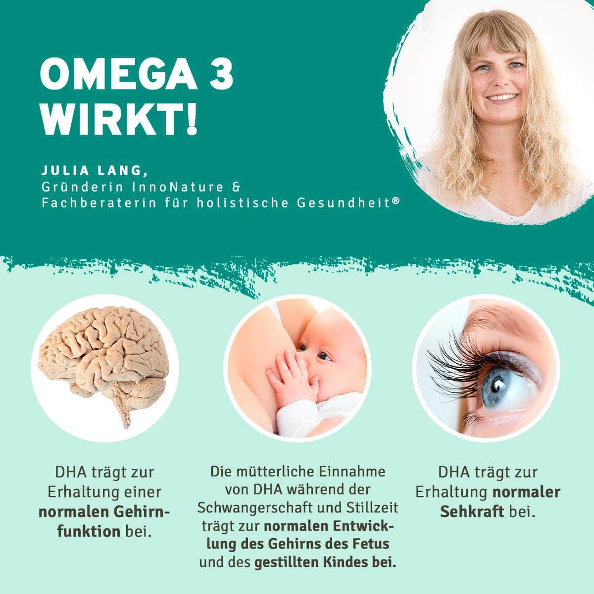 InnoNature Pakete 1x Vorrat (1x Omega 3 Softgel Kapseln, 1x Beta Carotin Tropfen, 1x Astaxanthin) Augen-Paket