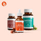 InnoNature Pakete 1x Vorrat (1x Omega 3 Softgel Kapseln, 1x Beta Carotin Tropfen, 1x Astaxanthin) Augen-Paket