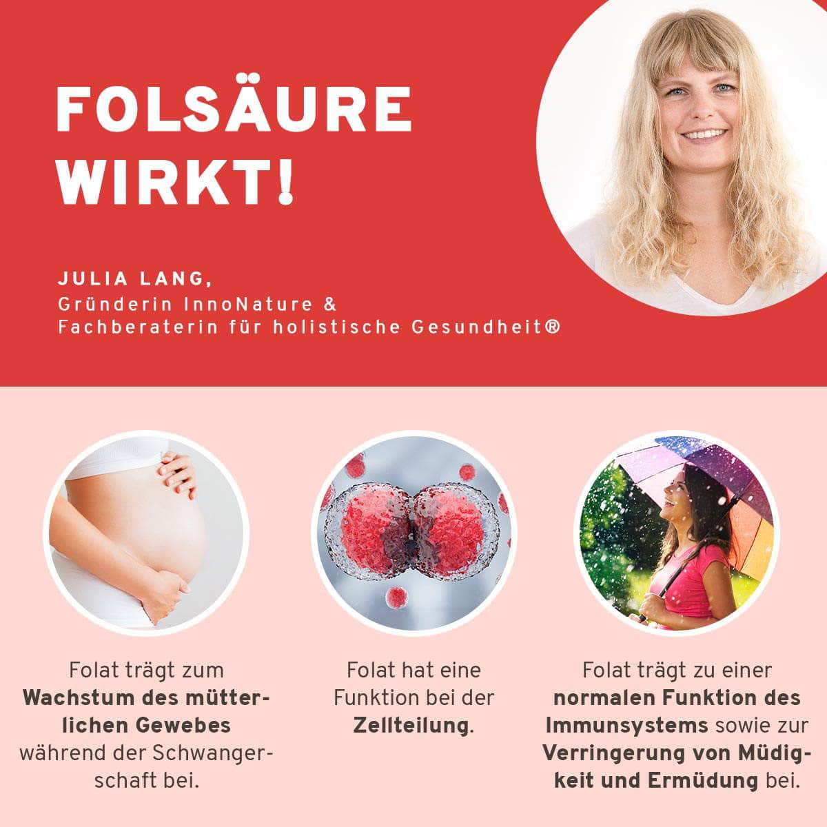 InnoNature Pakete 1x Vorrat (1x Selen 100 μg, 1x Jod, 1x Folsäure, 1x Omega 3 Kapseln, 1x Magnesium, 1x Calcium, 1x Vitamin D3) Schwangerschafts-Paket