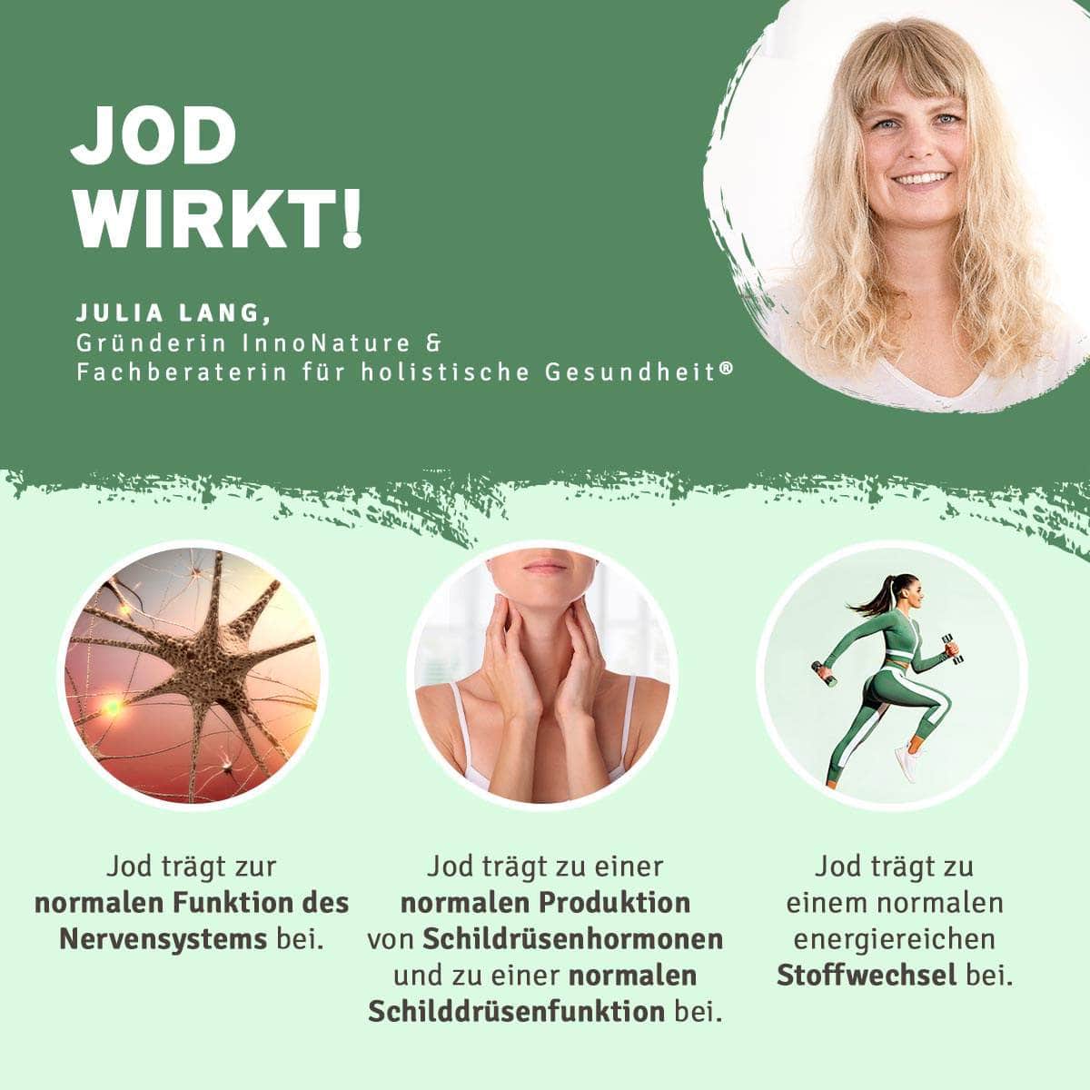 InnoNature Pakete 1x Vorrat (1x Vitamin D3, 1x Vitamin K2, 1x Jod, 1x Selen, 1x Omega 3, 1x Sango Koralle) Schilddrüsen-Paket