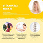 InnoNature Pakete 1x Vorrat (1x Vitamin D3, 1x Vitamin K2, 1x Sango Koralle). Sonnenvitamin-Paket