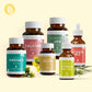 InnoNature Pakete 1x Vorrat (1x Vitamin D3+K2, 1x Omega 3 Kapseln, 1x Calcium, 1x Vitamin B 12, 1x Selen, 1x Jod) Vegan-Sorglos-Paket 2.0