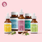InnoNature Pakete 1x Vorrat (1x Yamswurzel, 1x Vitamin D3, 1x Vitamin K2, 1x Sango Koralle, 1x Omega 3) Menopause-Paket