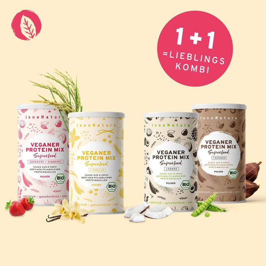 InnoNature Pakete Vegan Protein Set: Wähle Deine 2 Lieblingssorten