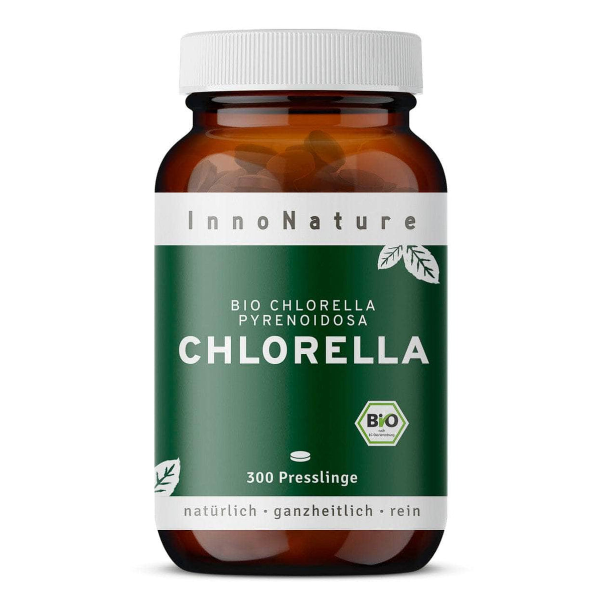 InnoNature Presslinge 1x Monatsvorrat (300 Presslinge) Bio Chlorella Presslinge