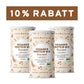InnoNature Pulver 3x 450g (90 Portionen) Bio Veganer Protein Mix Haselnuss