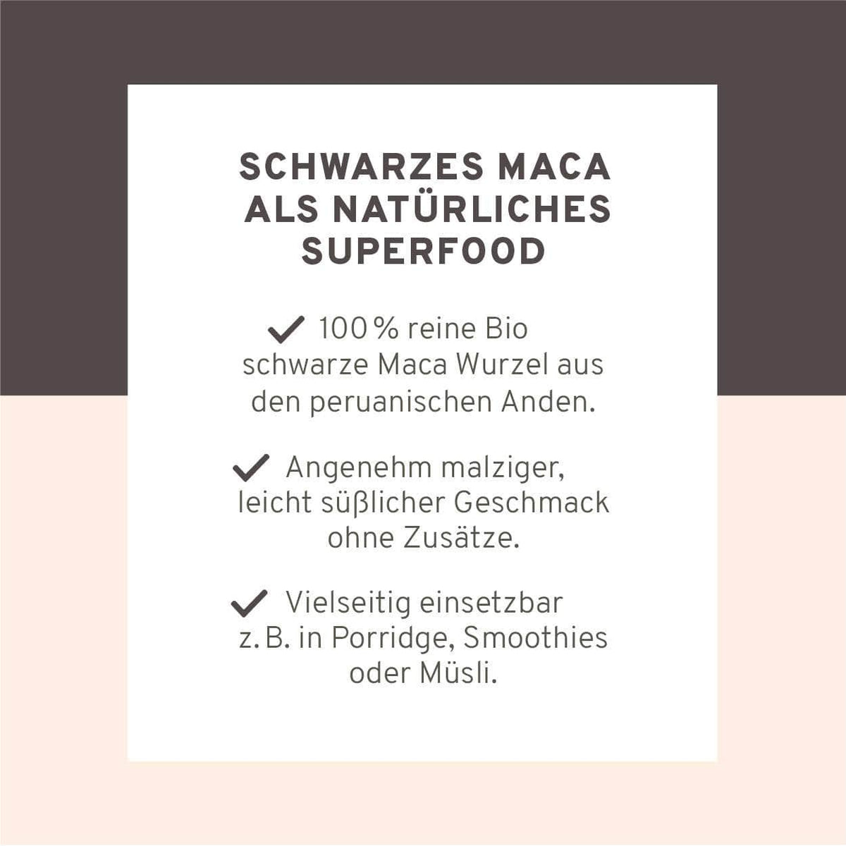 InnoNature Pulver Bio Schwarzes Maca Pulver