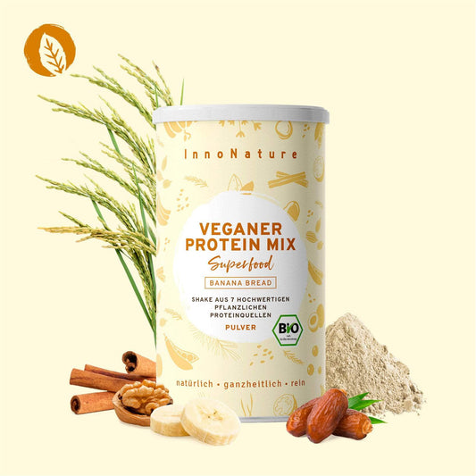 InnoNature Pulver Bio Veganer Protein Mix Banana Bread