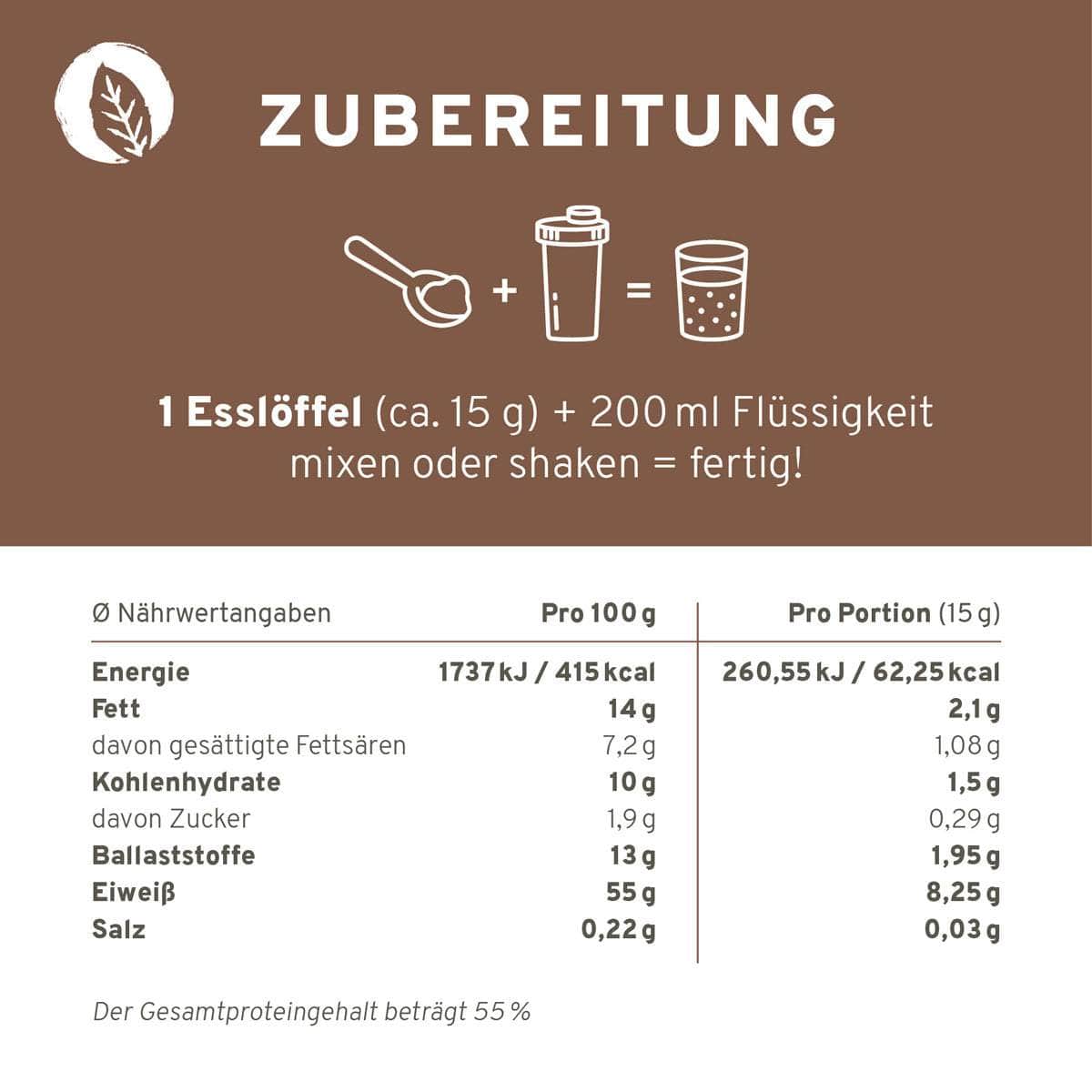 InnoNature Pulver Bio Veganer Protein Mix Schoko