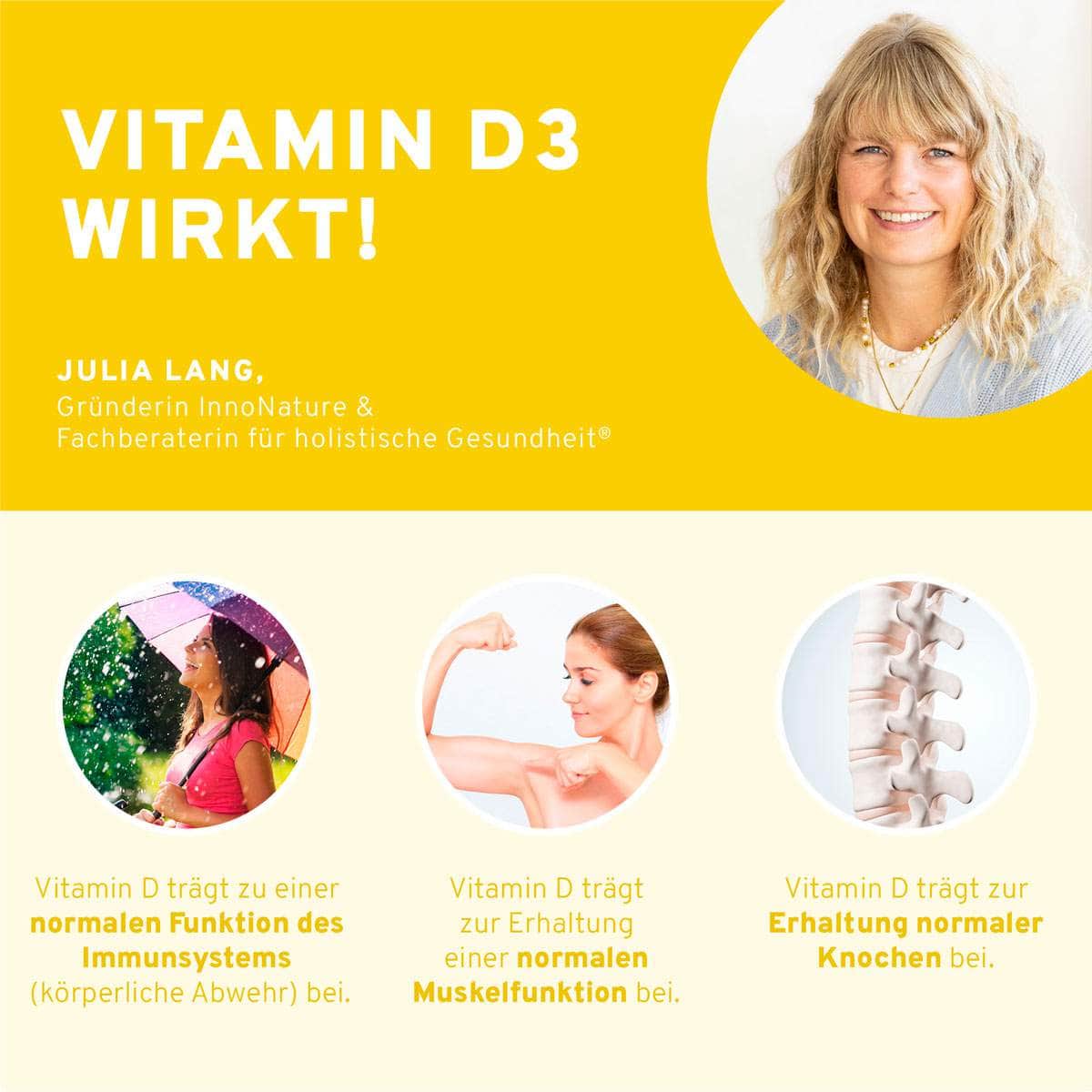 InnoNature Tropfen Sonnenvitamin: Vitamin D3 Tropfen